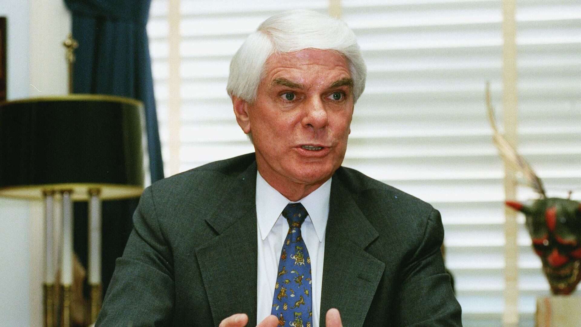 Former California Rep. Jerry Lewis, here during a 1999 interview in his Rayburn office, died Thursday at the age of 86. 