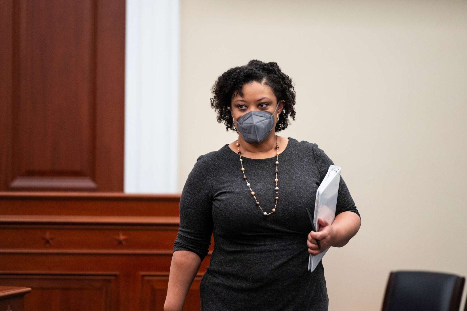 Shalanda D. Young, acting director of the Office of Management and Budget, arrives for a House Budget Committee hearing on June 9, 2021. 