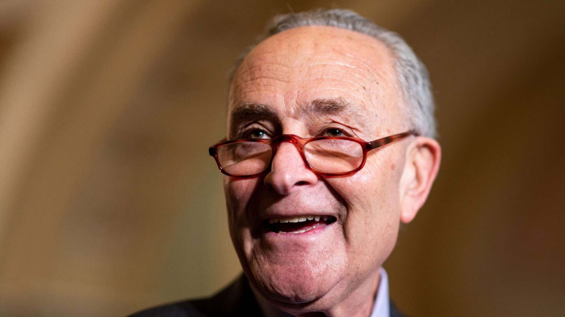 Senate Majority Leader Chuck Schumer, D-N.Y., speaks during the Senate Democrats’ news conference in the Capitol on Tuesday, Nov. 30, 2021. 