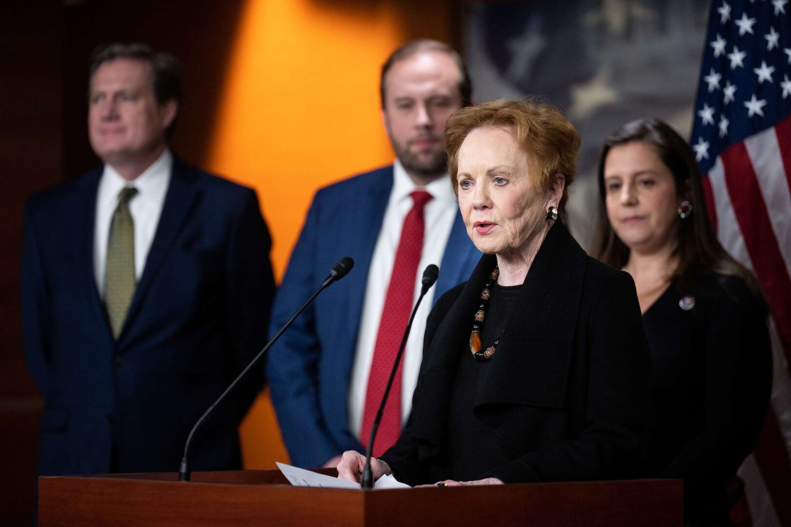 House Appropriations ranking member Kay Granger, R-Texas, speaks during a House GOP news conference on government funding on Wednesday.