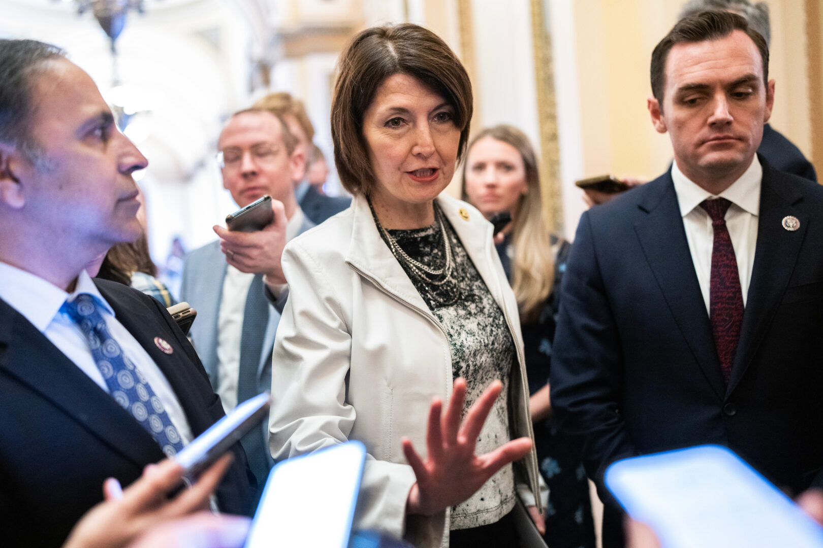 Rep. Cathy McMorris Rodgers, seen in the Capitol on March 13, has expressed concern that the CDC has strayed from its original public health mission and is doing too much.