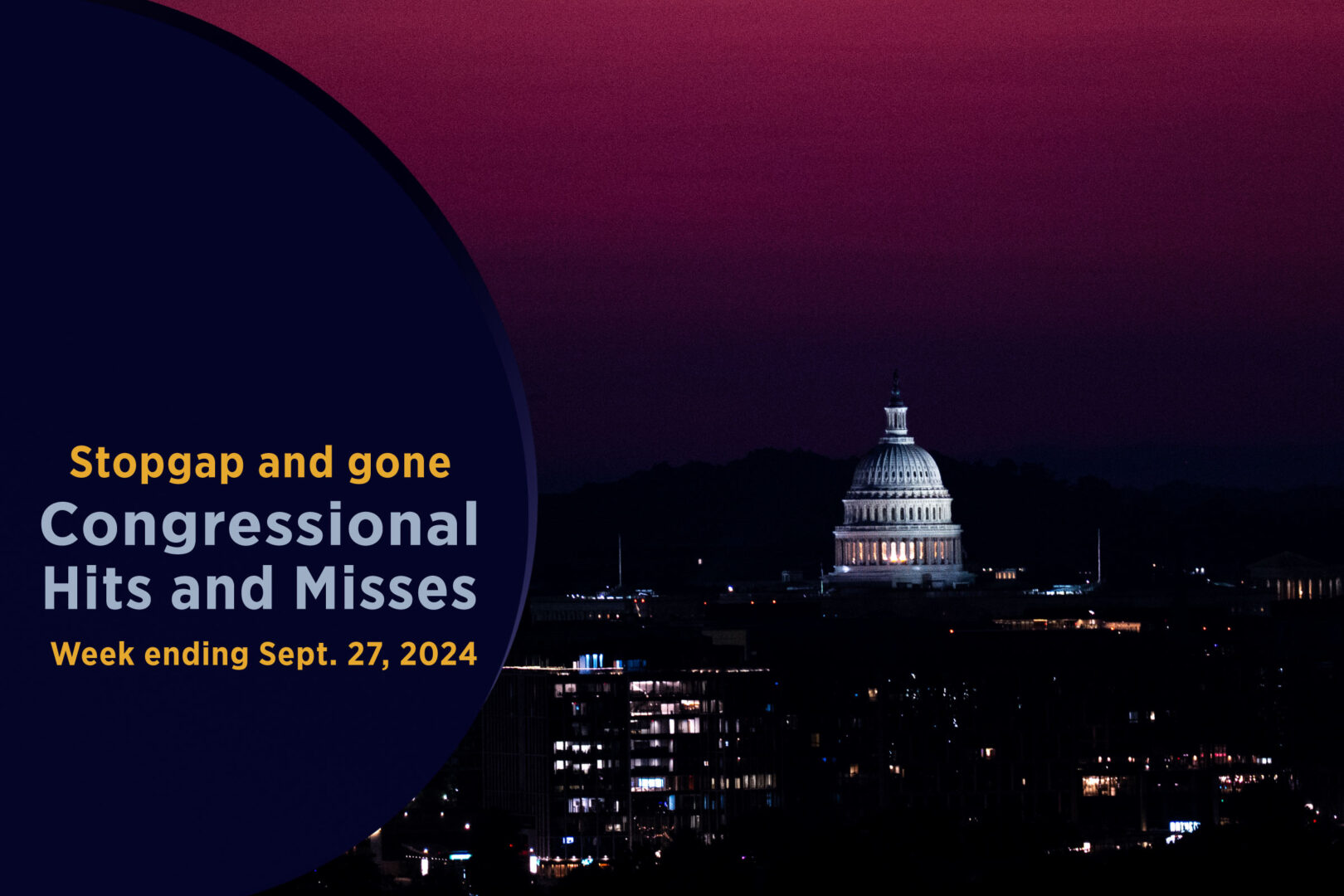 Capitol Hill will be a ghost town for the next six weeks as lawmakers focus on Election Day.