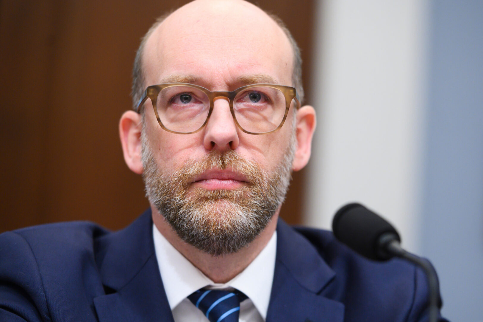 Russell Vought, President-elect Donald Trump's nominee to lead the Office of Management and Budget, testifies during a House Budget Committee hearing in 2020. 