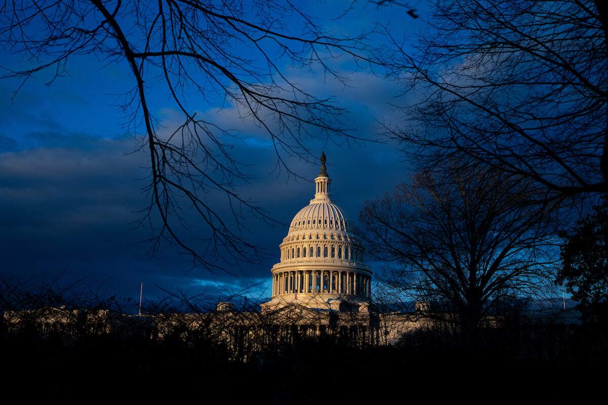 Sunrise light hits the Capitol Dome on Thursday as the 119th Congress is set to begin Friday. Republicans will control both chambers and the White House for the first time in eight years.