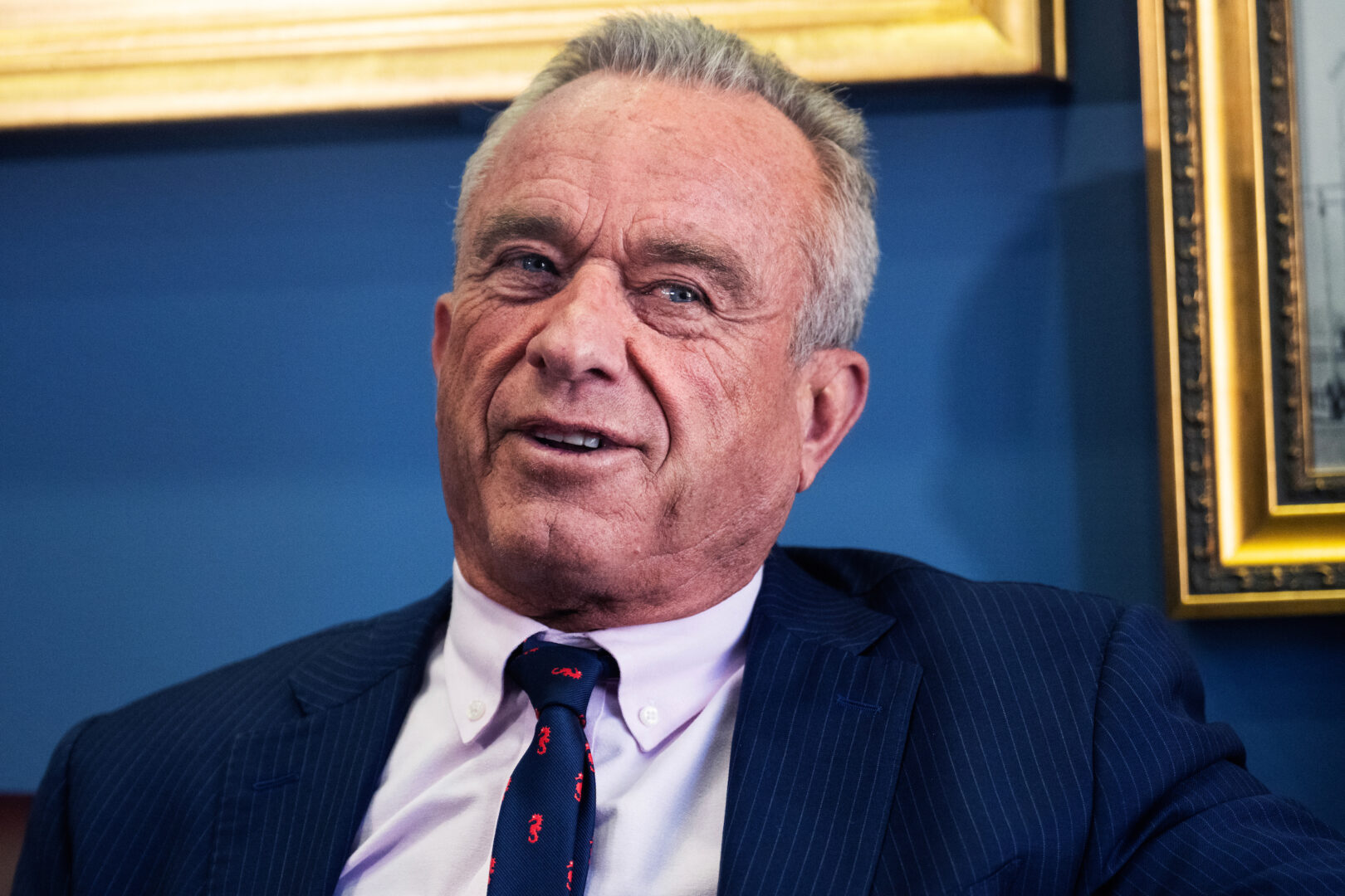Robert F. Kennedy Jr., President-elect Donald Trump's pick to be secretary of Health and Human Services, meets with Sen. John Cornyn, R-Texas, Jan. 9. 