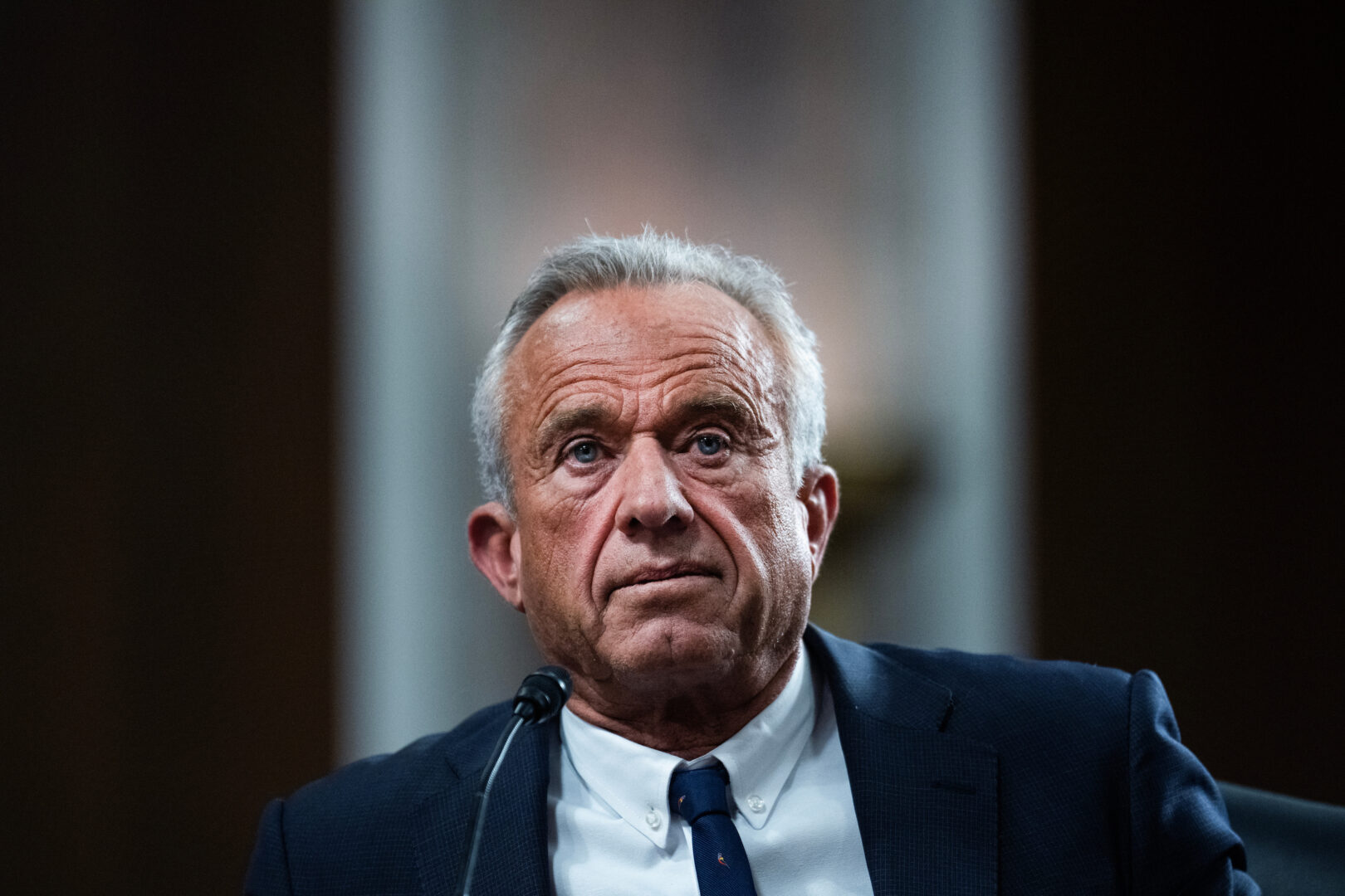 Robert F. Kennedy Jr. testifies during his Senate Finance Committee confirmation hearing on Jan. 29. 