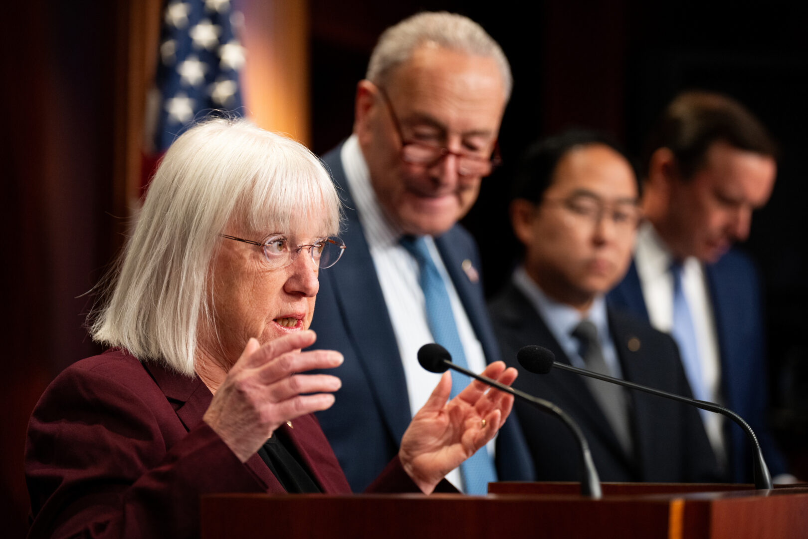 Sen. Patty Murray, D-Wash., the top Appropriations Democrat, said the continuing resolution would create "an utterly massive hole" in the budget for the National Institutes of Health. (Bill Clark/CQ Roll Call file photo)