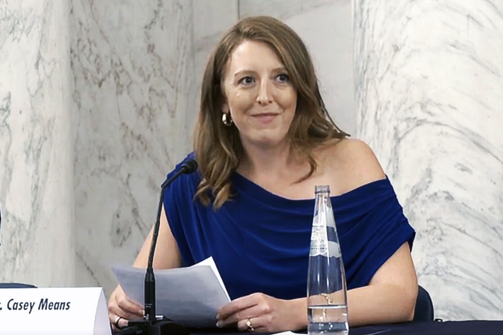Casey Means speaks at a health and nutrition roundtable discussion held by Wisconsin Republican Sen. Ron Johnson on Sept. 23, 2024. (Screenshot/Office of Sen. Johnson)