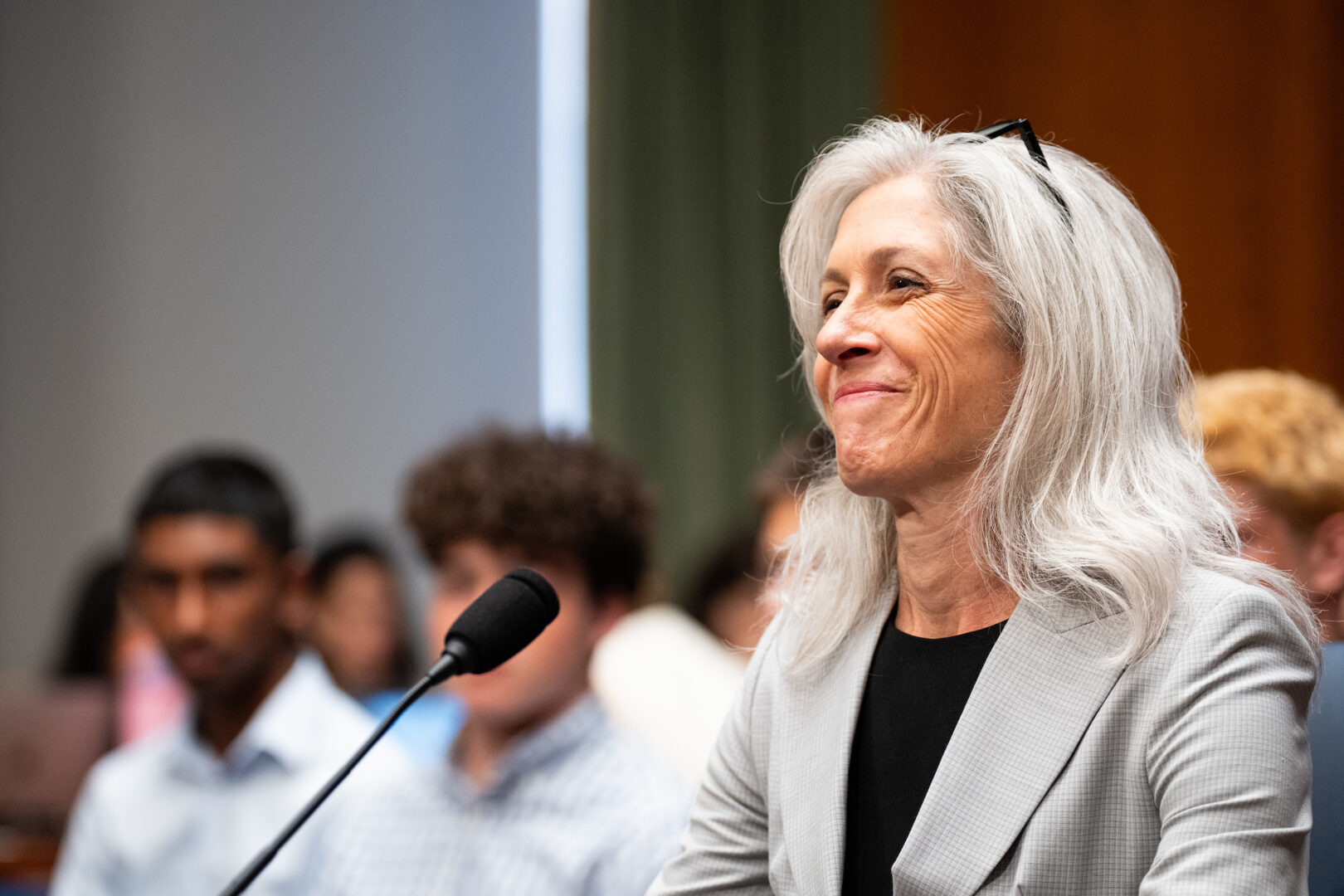 Susan Monarez, nominee to lead the Centers for Disease Control and Prevention, testifies during her confirmation hearing on Wednesday.