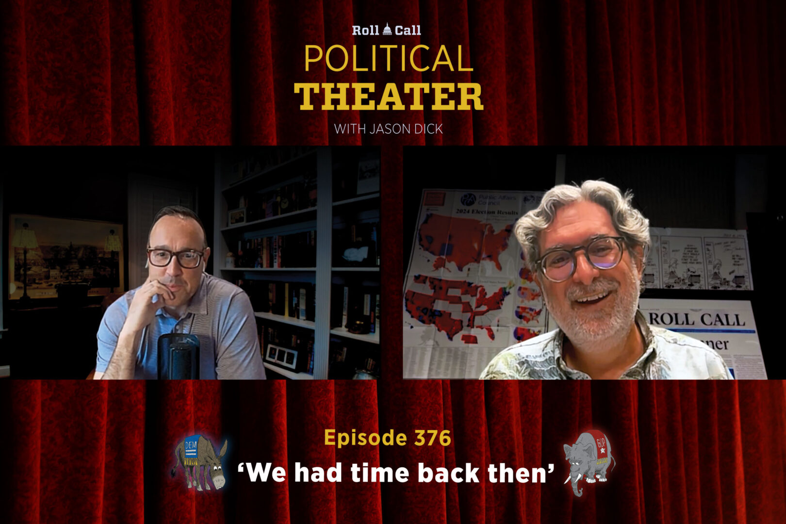 Chris Cillizza, left, joins the Political Theater podcast this week.

