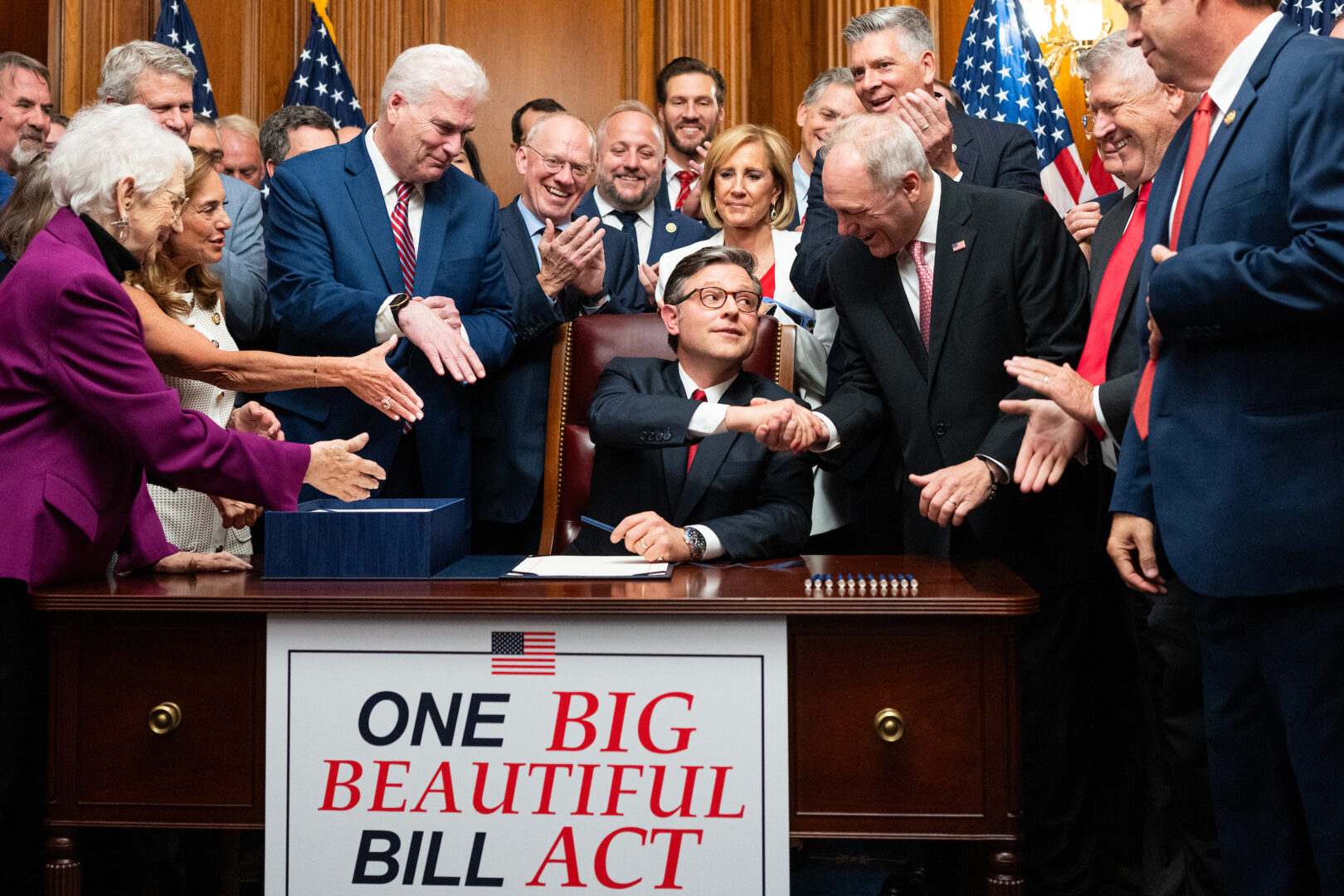 Republicans are eager to promote their bill on the campaign trail, but Democrats smell blood.