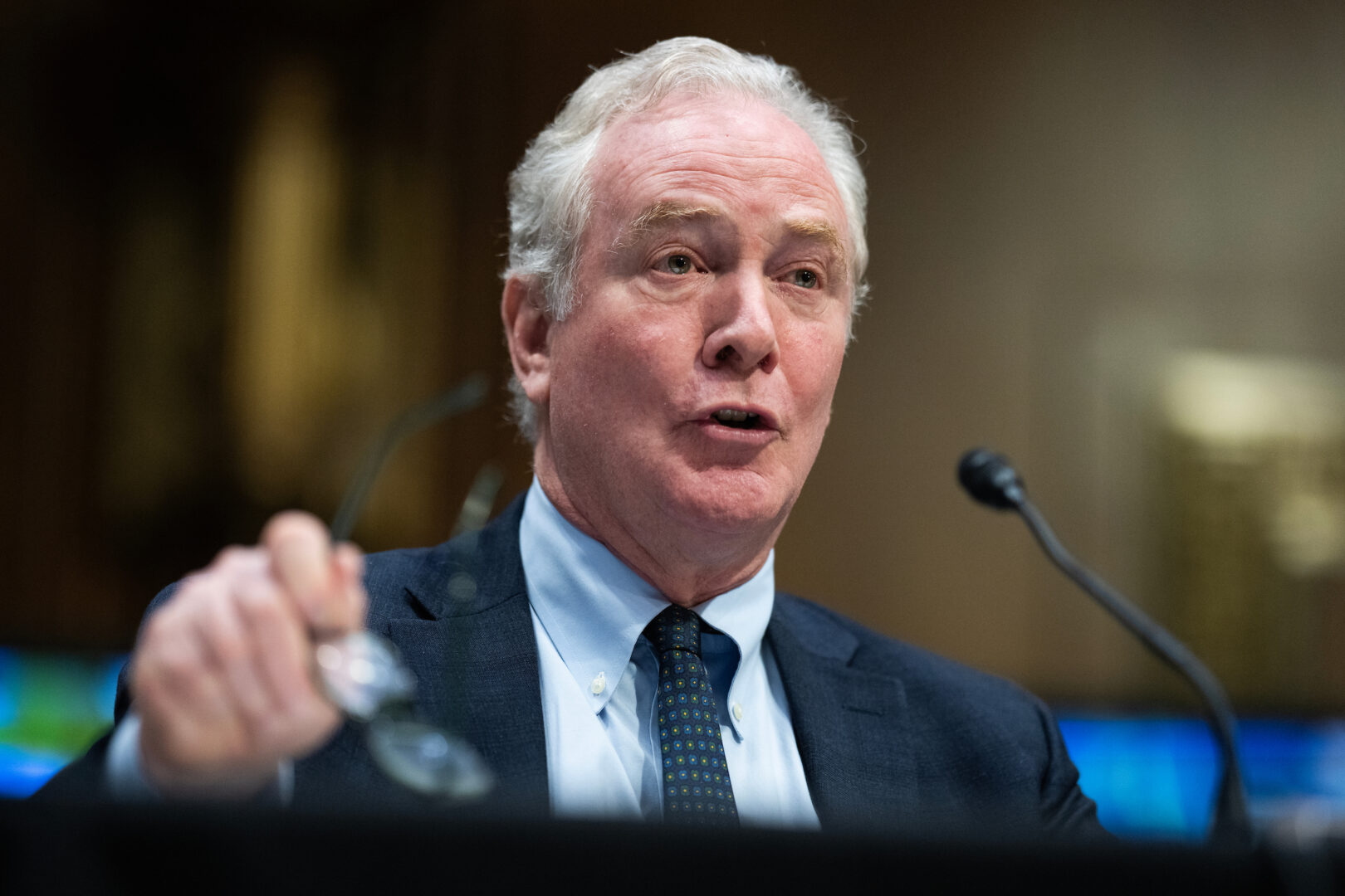 Maryland Democratic Sen. Chris Van Hollen derailed the Commerce-Justice-Science spending bill in a partisan standoff over a new FBI headquarters.