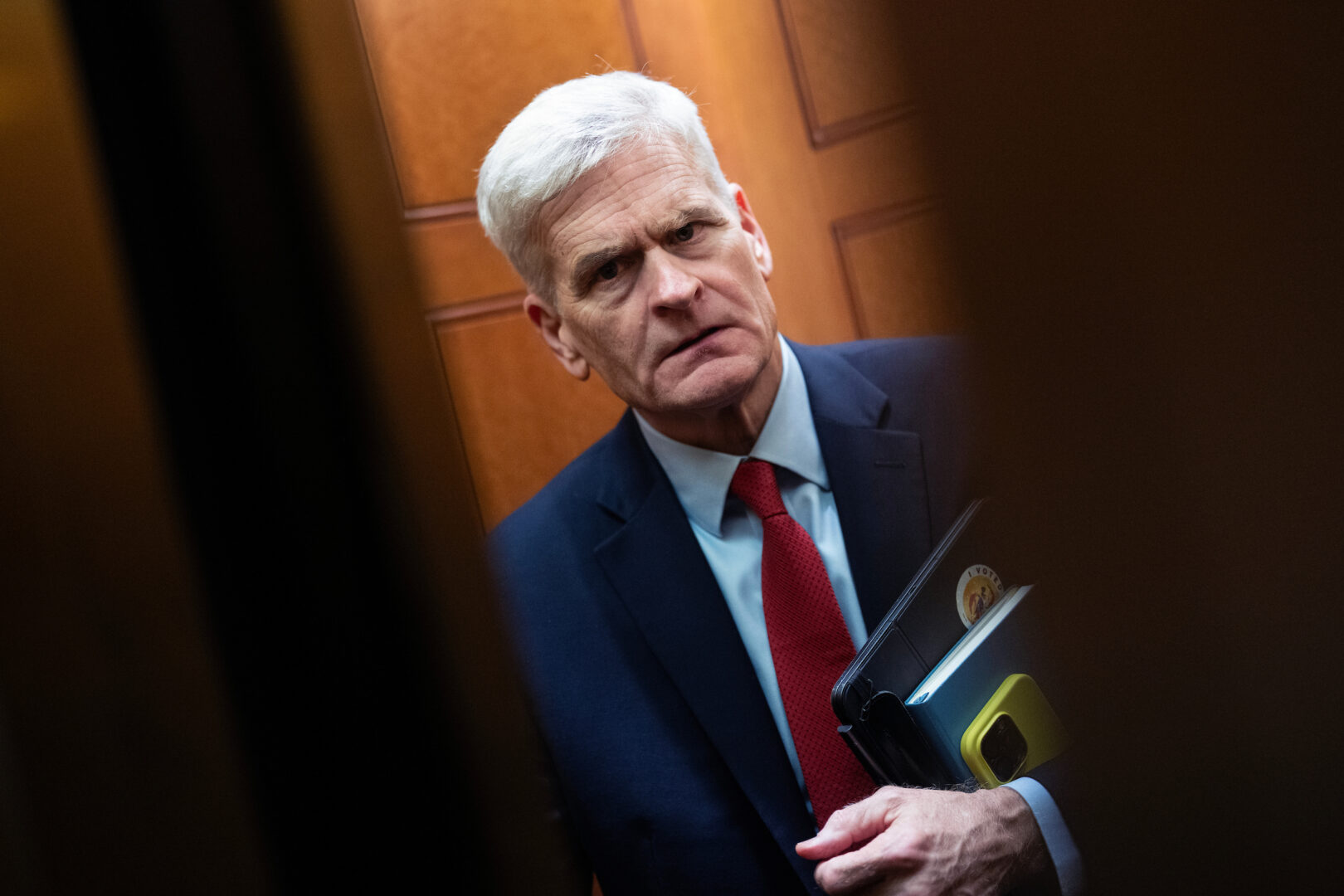 Sen. Bill Cassidy, seen here in the Capitol on July 22, says pregnant women should discuss the use of acetaminophen with their doctor.