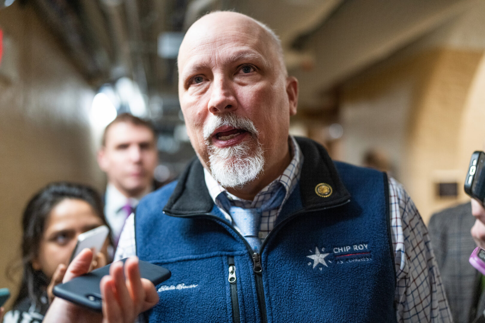 Texas Republican Rep. Chip Roy, seen here in February, this week unveiled a bipartisan bill that would ban congressional stock trading, calling it a product of careful negotiation.