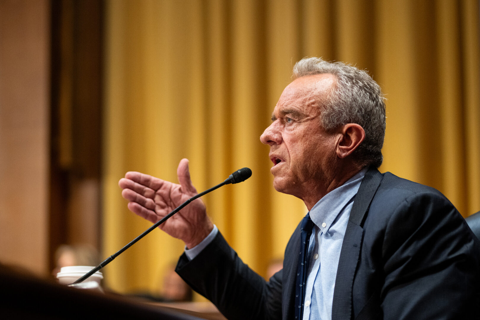 Health and Human Services Secretary Robert F. Kennedy Jr. testifies during the Senate Finance Committee hearing on Thursday. 