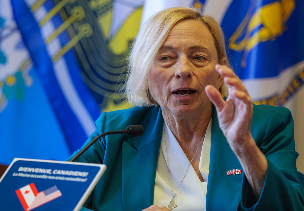 Democratic Maine Gov. Janet Mills, seen here at an event in Boston in June, announced Tuesday that she's running for Senate.