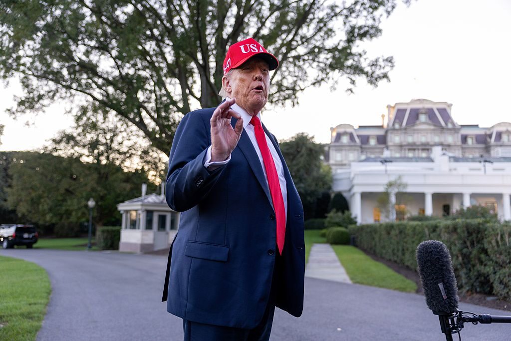 President Donald Trump is blaming potential federal layoffs on Democrats.