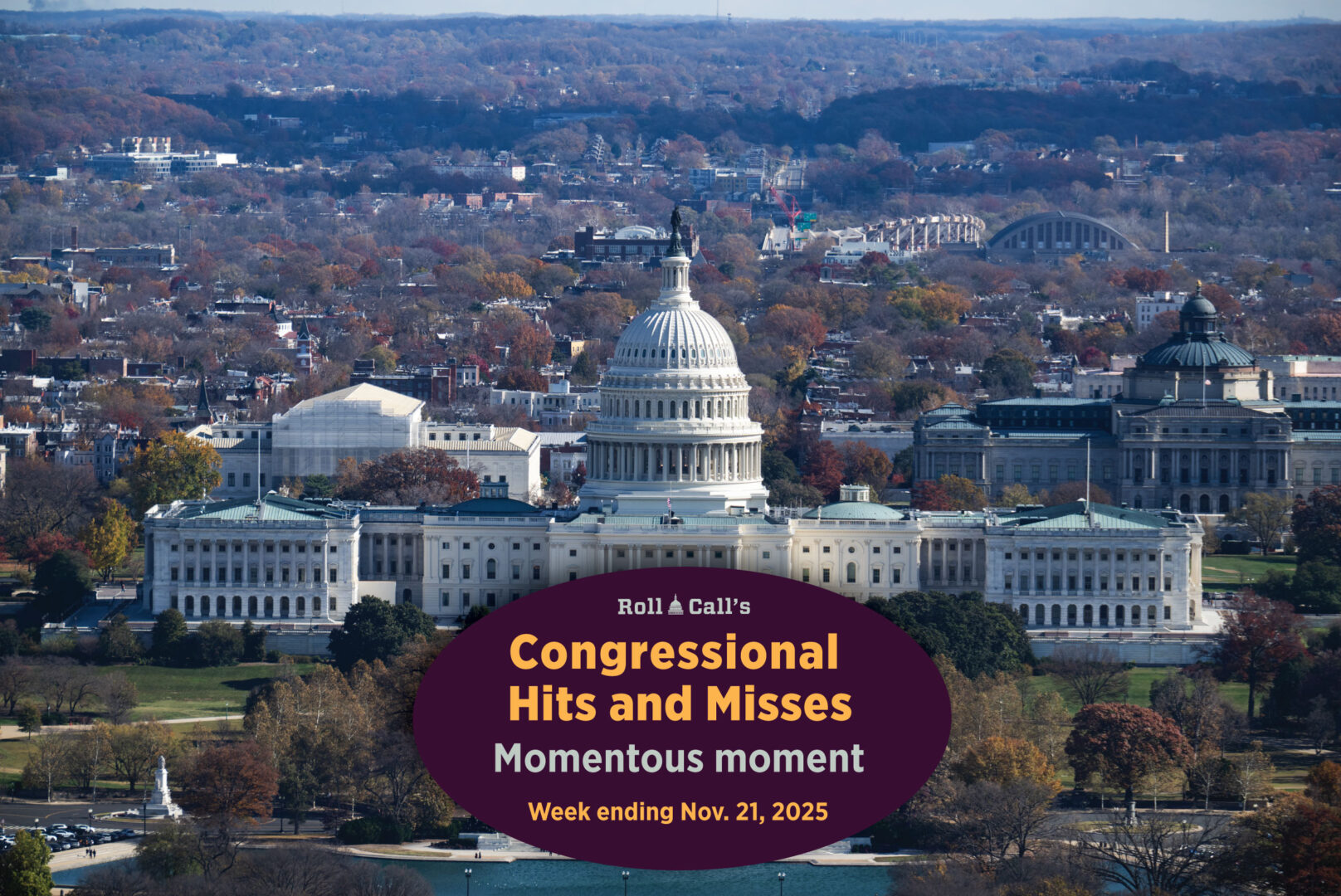 Congress' passage of legislation related to Jeffrey Epstein highlights this week.