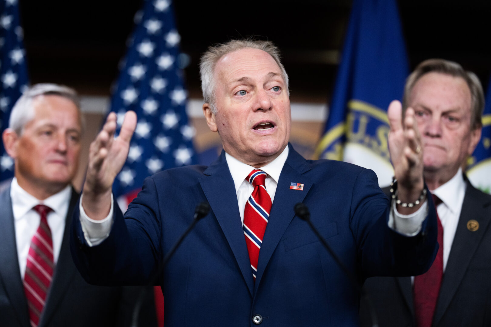 House Majority Leader Steve Scalise, R-La., said of House efforts, "We're not here to bail out insurance companies."