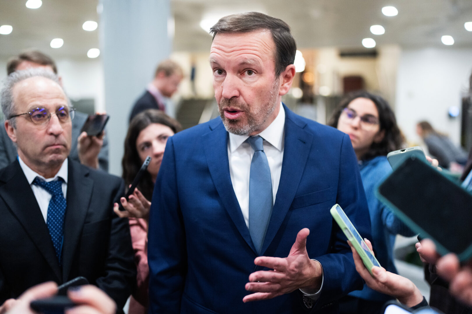 Sen. Christopher S. Murphy has warned of “no smooth glide path” for appropriations bills after a shutdown battle left Democrats divided.