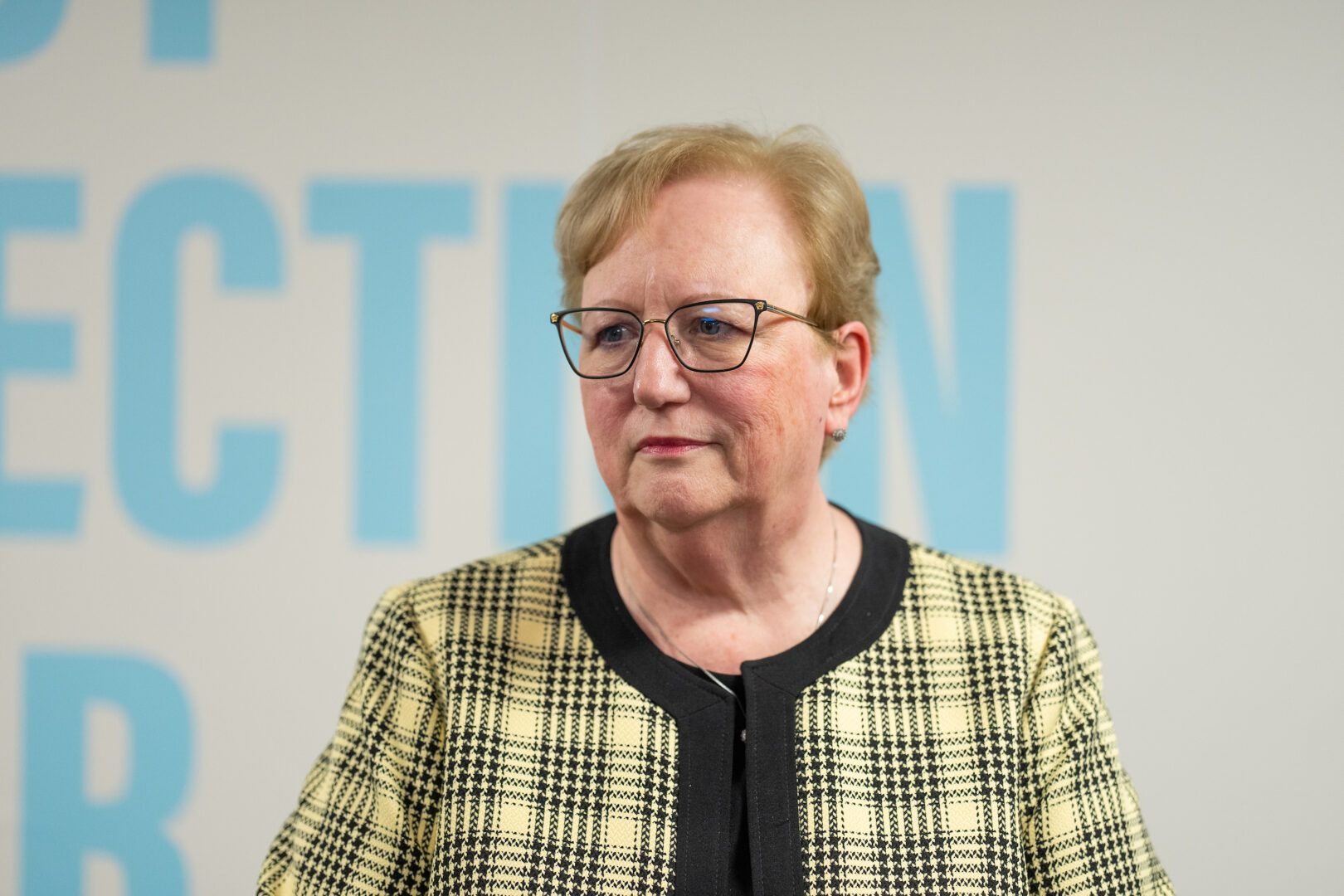 House Chief Administrative Officer Catherine Szpindor participates in the grand opening of Agency Connection Center in the Longworth House Office Building on March 5, 2024. 