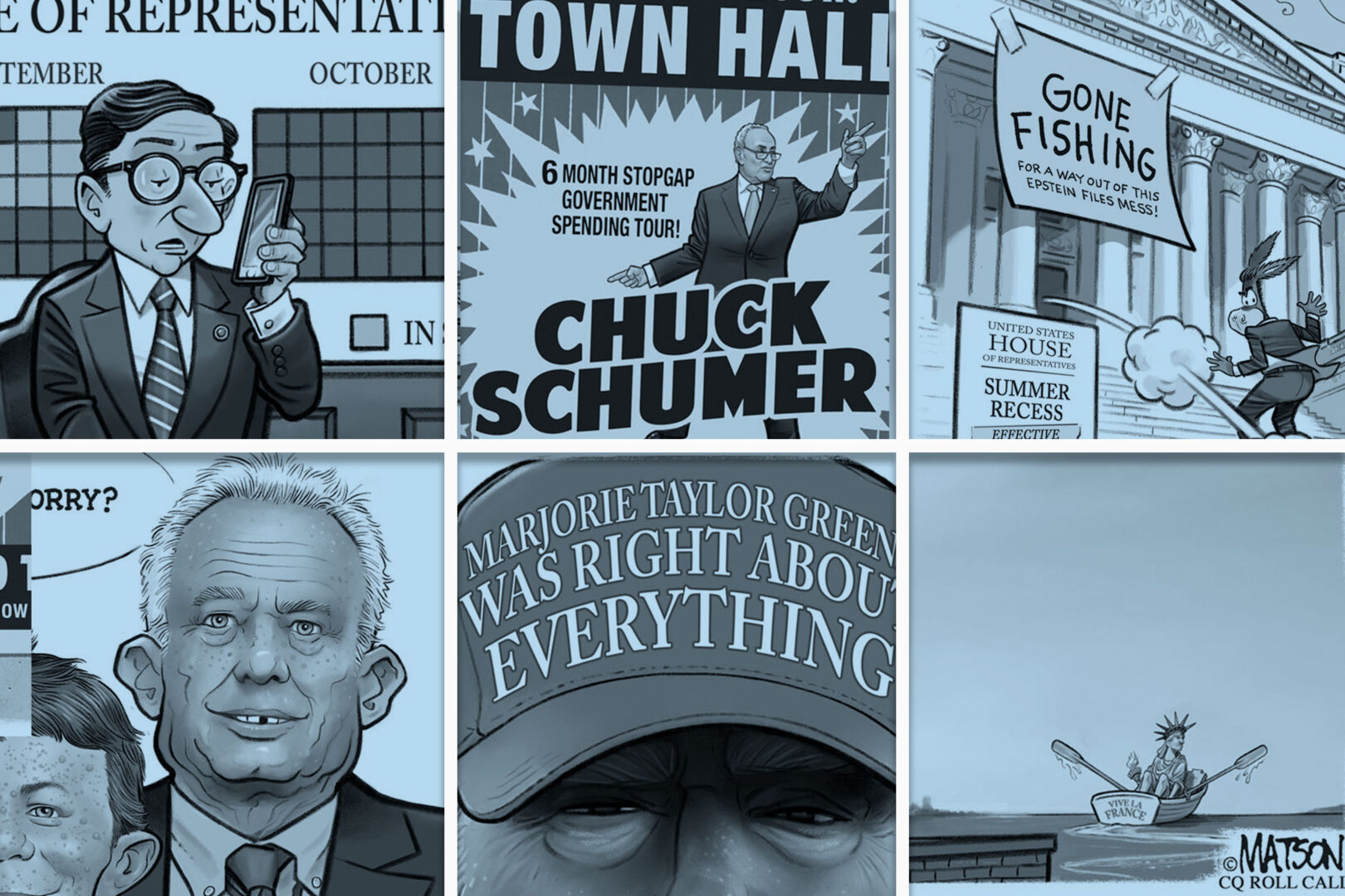 Roll Call political cartoonist R.J. Matson presents his 12 favorite cartoons of 2025. 