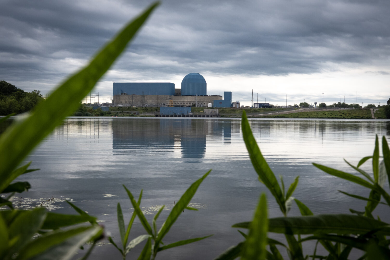 Constellation's Clinton Clean Energy Center’s single nuclear reactor power plant is seen on July 25, 2025 in Clinton, Ill. Meta recently signed a 20-year power purchase agreement with Constellation for the output from the plant. 