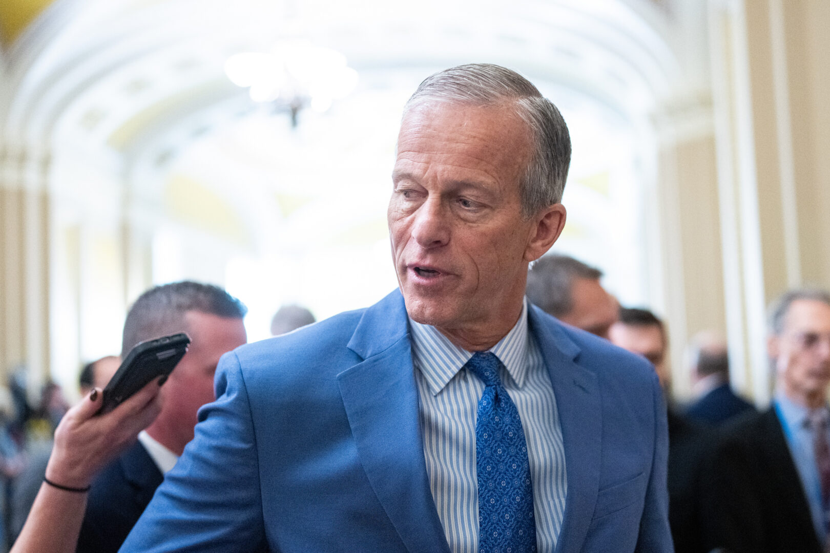 Senate Majority Leader John Thune, R-S.D., is holding out hope for saving the six-bill spending package.  