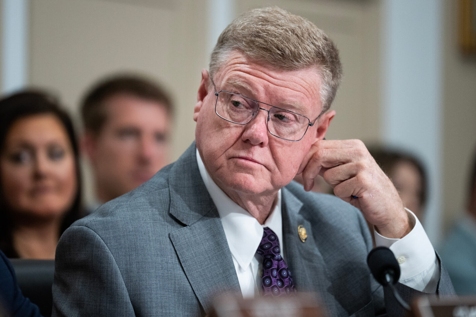 Chairman Mark Amodei attends a House Homeland Security Appropriations Subcommittee hearing in the Rayburn House Office Building on May 6, 2025.