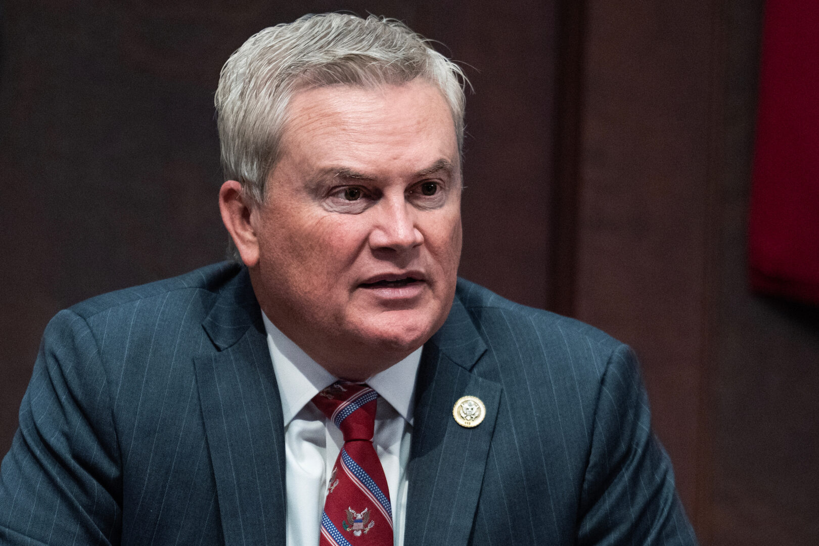 Chairman James R. Comer, R-Ky., attends the House Oversight and Government Reform Committee markup on contempt of Congress resolutions for Bill and Hillary Clinton last month. 