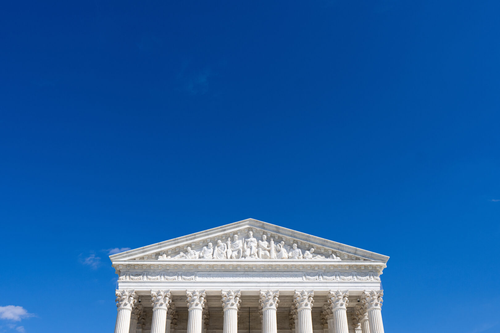 The Supreme Court building this month. 