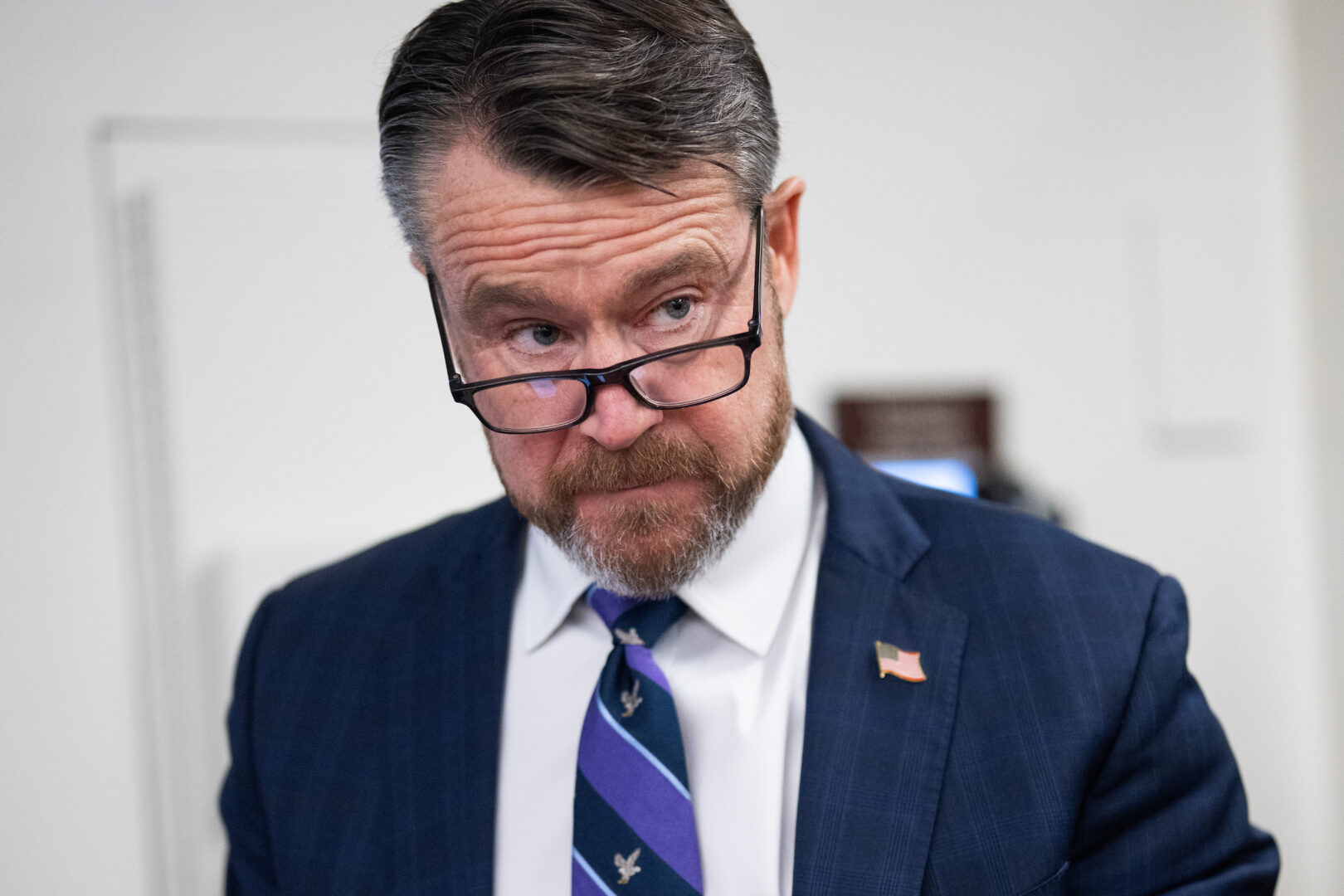 Sen. Todd Young, R-Ind., is seen in the Capitol on March 10. 
