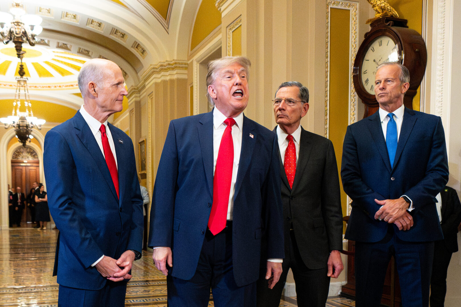Senate GOP leaders want to focus on passing a stopgap funding measure while President Donald Trump seeks action on voting restrictions.