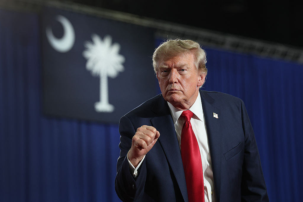 President Donald Trump leaves the stage after a campaign rally with Sen. Darline Graham in Myrtle Beach, S.C. on  Aug. 21. At the event, he said House Democrats were hell-bent on impeaching him — again. (Win McNamee/Getty Images)